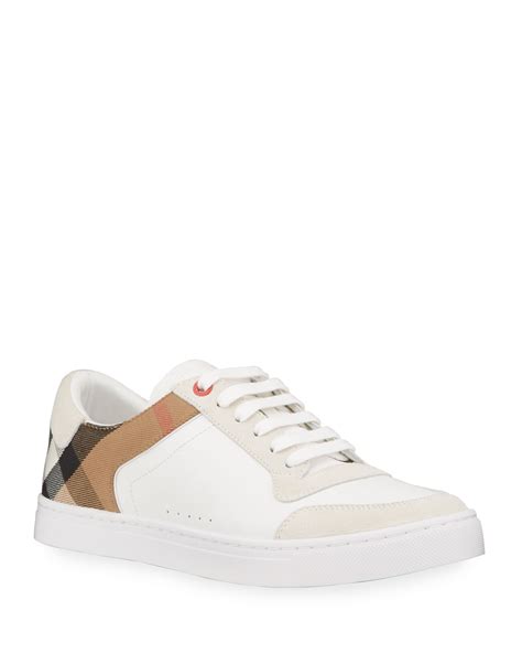 burberry men's reeth leather low top sneakers|Burberry Reeth Low.